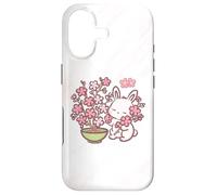 Custodia per iPhone 17 Easter Bunny Pink Sakura Flower Cute Japanese Cherry Blossom