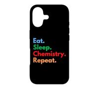 Custodia per iPhone 17 Eat Sleep Chemistry Repeat per chimici e studenti Chem