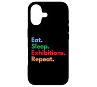 Custodia per iPhone 17 Eat Sleep Exhibitions Repeat per espositori e amanti dell'Expo