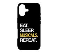 Custodia per iPhone 17 Eat Sleep Musical Repeat Broadway Theatre