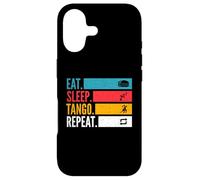 Custodia per iPhone 17 Eat Sleep Tango Repeat per ballerini Tango Argentino