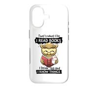 Custodia per iPhone 17 Ecco cosa faccio leggo libri che bevo amante del tè gufo Bookworm