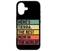 Custodia per iPhone 17 Ecco Tierra La migliore mamma del mondo Festa della mamma Retro