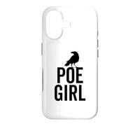 Custodia per iPhone 17 Edgar Allan Poe Divertente Poe Ragazza Hipster Bookworm Libro Nerd