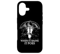 Custodia per iPhone 17 Edgar Allan Poe - Quando piove Poes - Letteratura inglese