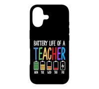 Custodia per iPhone 17 Educatore divertente della settimana della scuola di vita della batteria dell'insegnante