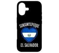 Custodia per iPhone 17 El Salvador Flag Heart Sensuntepeque City