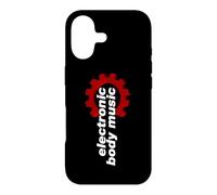 Custodia per iPhone 17 Electronic Body Music (EBM) Scritta con ingranaggio rosso