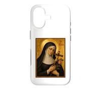 Custodia per iPhone 17 Elegante icona cattolica di Santa Rita