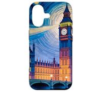 Custodia per iPhone 17 Elizabeth Tower - Orologio da notte in stile Londra