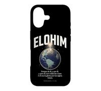 Custodia per iPhone 17 Elohim All Things Are From Him Christian Spanish Bibbia Verse