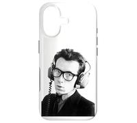 Custodia per iPhone 17 Elvis Costello Guardando I Detectives Era Portait 1977