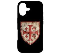Custodia per iPhone 17 Emblema della croce di Gerusalemme dei Cavalieri Templari