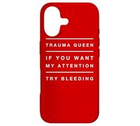 Custodia per iPhone 17 EMT Funny Women/Trauma Queen Quote/Paramedico dicendo