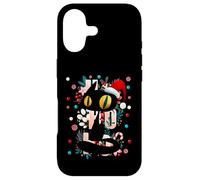 Custodia per iPhone 17 Enjoy Cool Funny Cute Christmas Black Cat Novelty Graphic