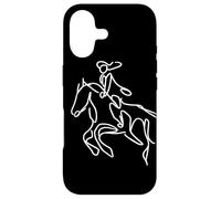 Custodia per iPhone 17 Equitazione Ragazza che disegna Cavallo Cavaliere