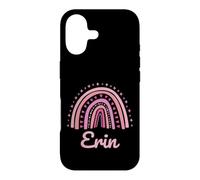 Custodia per iPhone 17 Erin Nome Personalizzato Divertente Donne Rosa Arcobaleno Erin