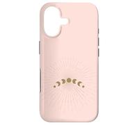 Custodia per iPhone 17 Esoteric Minimalist Moon Phases - Abstract Pink Moon Phases