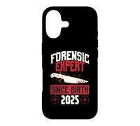 Custodia per iPhone 17 Esperto forense dalla nascita 2025 Compleanno a tema True Crime