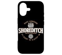 Custodia per iPhone 17 Etichetta con coordinate Shoreditch East London 2C