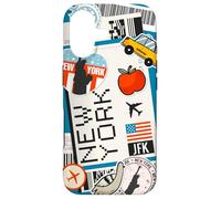 Custodia per iPhone 17 Etichetta dei biglietti aerei per la destinazione JFK New York