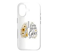 Custodia per iPhone 17 Every Breath Is Grace Boho Floral Lungs Autunno Girasoli