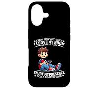 Custodia per iPhone 17 Every Now And Then I Leave My Room Videogioco Divertente Gamer