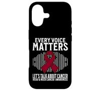 Custodia per iPhone 17 Every Voice Matters Head and Neck Cancer Awareness Gifts