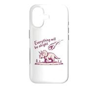Custodia per iPhone 17 Everything Is Alright Dinosaur Asteroid Chaos Graphic Retro