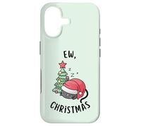 Custodia per iPhone 17 Ew, Natale Fed Up Cat Festivo Vacanze