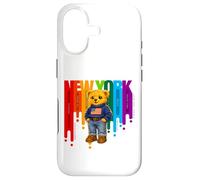Custodia per iPhone 17 Exceed The Limit New York Teddy Bear- Colorful NYC Boroughs