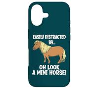 Custodia per iPhone 17 Facilmente distratto Oh Look A Mini Horse Divertente Cavallo in miniatura