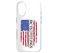 Custodia per iPhone 17 Facts Over Feelings Flag Sign USA God Family Country Freedom