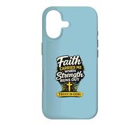 Custodia per iPhone 17 Faith Carries Me When Strength Runs Out Design Christian