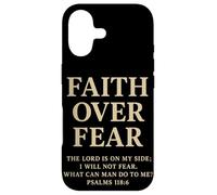 Custodia per iPhone 17 Faith Over Fear The Lord Is On My Side Salmo 118 6 Fede