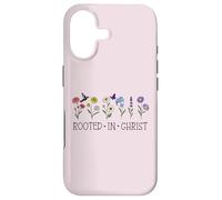 Custodia per iPhone 17 Faith Rooted in Christ Christian Bible Verse Jesus God Quote