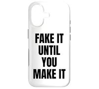 Custodia per iPhone 17 Fake It Until You Make It Sign Im Pretending to Work Boss