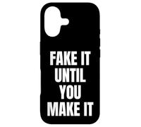 Custodia per iPhone 17 Fake It Until You Make It Sign Im Pretending to Work Boss