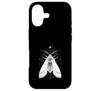 Custodia per iPhone 17 Falena Luna Geometria Sacra Arte Mistica