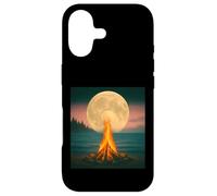Custodia per iPhone 17 Falò della luna surreale