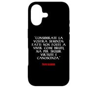 Custodia per iPhone 17 Fatti Non Foste A Viver Come Bruti Dante Alighieri