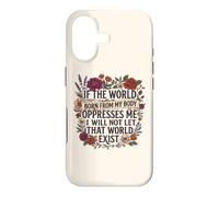 Custodia per iPhone 17 Feminist Womens Rights The World Born From My Body Oppresses