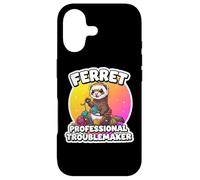 Custodia per iPhone 17 Ferret Professional Troublemaker Divertente Proprietario Amante Mamma Papà