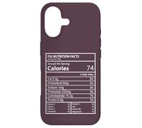 Custodia per iPhone 17 Fichi Nutrizionali Divertente Grafico Minimo Frutta Design