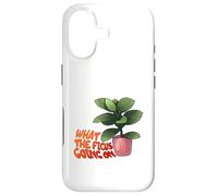Custodia per iPhone 17 Ficus Plant Pun What The Ficus Going On Design