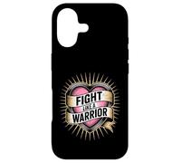 Custodia per iPhone 17 Fight Like a Warrior Strong Heart Citazione motivazionale