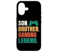Custodia per iPhone 17 Figlio Fratello Gaming Leggenda Video Gamer Tween Adolescente Ragazzi