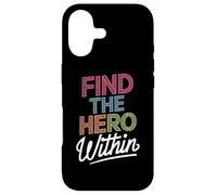Custodia per iPhone 17 Find the Hero Within Inspirational Typography Design