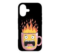 Custodia per iPhone 17 Fire Cup Cerca gli amanti delle bevande calde invernali