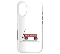 Custodia per iPhone 17 Fire Island retrò carro rosso spiaggia estate vacanza amico